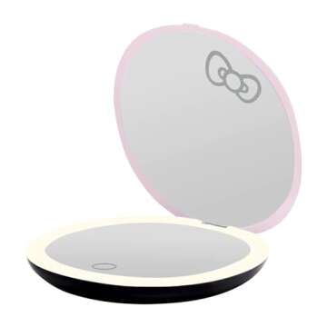 Hello Kitty Light-Up Compact Mirror with 3X Magnification