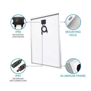 3000 Watt Solar Wind Kit Off Grid System 48V Battery Charger :20pcs 100W Mono Solar Panel + 1000W Wind Turbine Generator + 40A MPPT Charge Controller + 3000W Inverter Peak 6000W