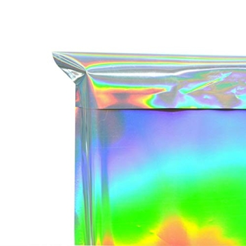 100Pcs Holographic Metallic Mailers for Stylish Shipping