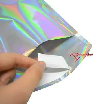 100Pcs Holographic Metallic Mailers for Stylish Shipping