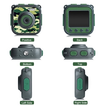 PROGRACE Kids Waterproof Digital Camera for Adventures