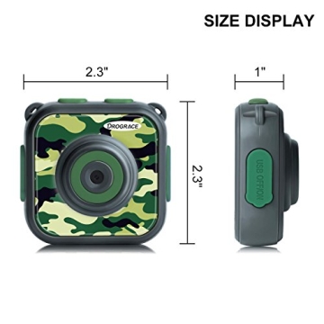 PROGRACE Kids Waterproof Digital Camera for Adventures