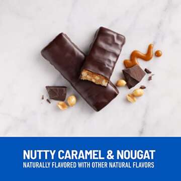 SlimFast Keto Fat Bomb Meal Replacement Whey Protein Bar, Nutty Caramel and Nougat, Low Carb with 9g Protein, 5 Count Box (Packaging May Vary)