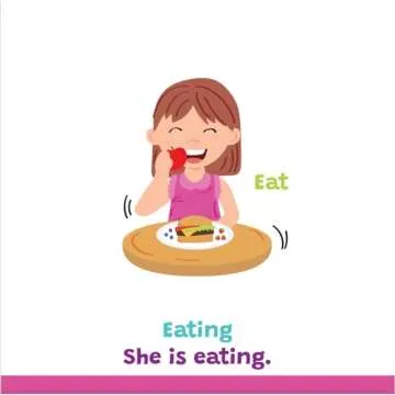 Action Book: Children's Board Book for Learning Verbs For Toddlers Ages 1-4, Written by a Speech Therapist