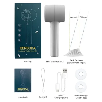 KENSUKA Portable Handheld Fan and Aromatherapy