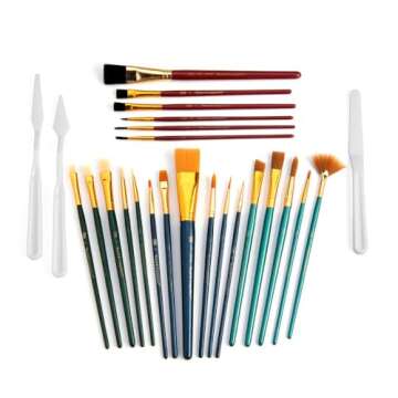 Royal 25 Piece Brush Set Ideal for Artists and Hobbyists