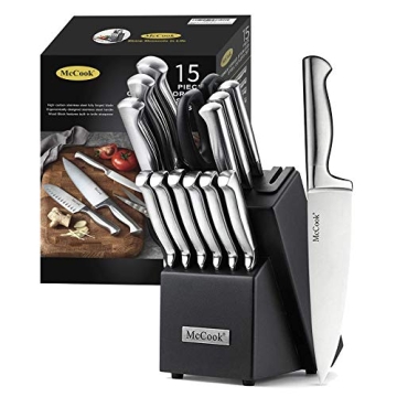 Premium McCook® Knife Set with Built-in Sharpener