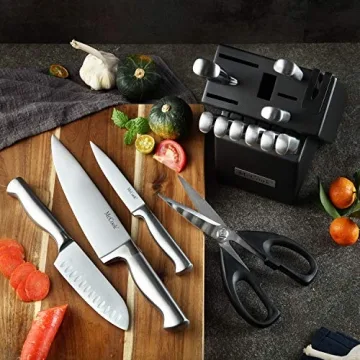 Premium McCook® Knife Set with Built-in Sharpener