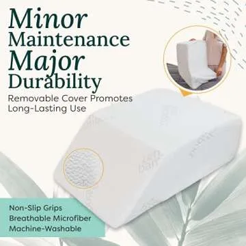 Zen Bamboo Luxury Leg Elevation Wedge Pillow for Sleep