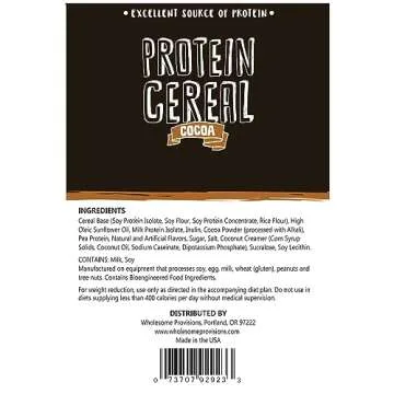 High Protein Low Carb Cereal for Active Lifestyles