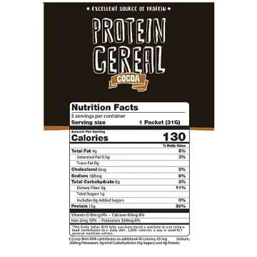 High Protein Low Carb Cereal for Active Lifestyles