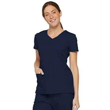 Dickies Women's EDS V-Neck Top - Durable, Stylish Scrubs