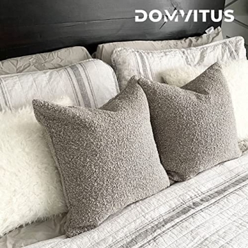 Luxury 18x18 Boucle Pillow Cover for Elegant Home