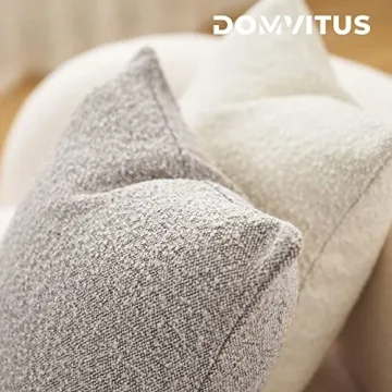 Luxury 18x18 Boucle Pillow Cover for Elegant Home