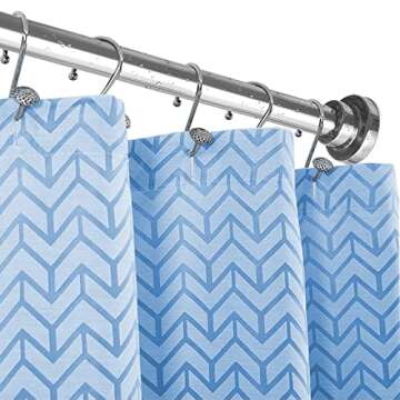 Ausemku Shower Curtain Rod – Rustproof, Adjustable & Easy Installation