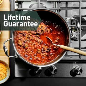 8-Quart Hybrid Nonstick Stockpot with Glass Lid