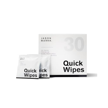 Jason Markk Quick Wipes, Shoe Cleaner, 30 Pack, Individually Packed, Sneaker Care, Ideal for Footwea...