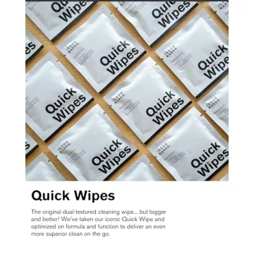 Jason Markk Quick Wipes, Shoe Cleaner, 30 Pack, Individually Packed, Sneaker Care, Ideal for Footwear, Safe for Leather, Suede, Nubuck, Cotton, Knits