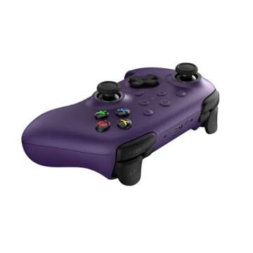 8Bitdo Ultimate 2 Wireless Controller for Windows & Android, Gaming Controller with TMR Joysticks, Switchable Hall Effect/Tactile Triggers, Motion Control, RGB Fire Ring, 8Speed Wireless Tech, Purple