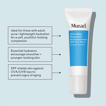 Murad Anti-Aging Moisturizer Broad Spectrum SPF 30 - Acne Control & Hydration - 1.7 Fl Oz