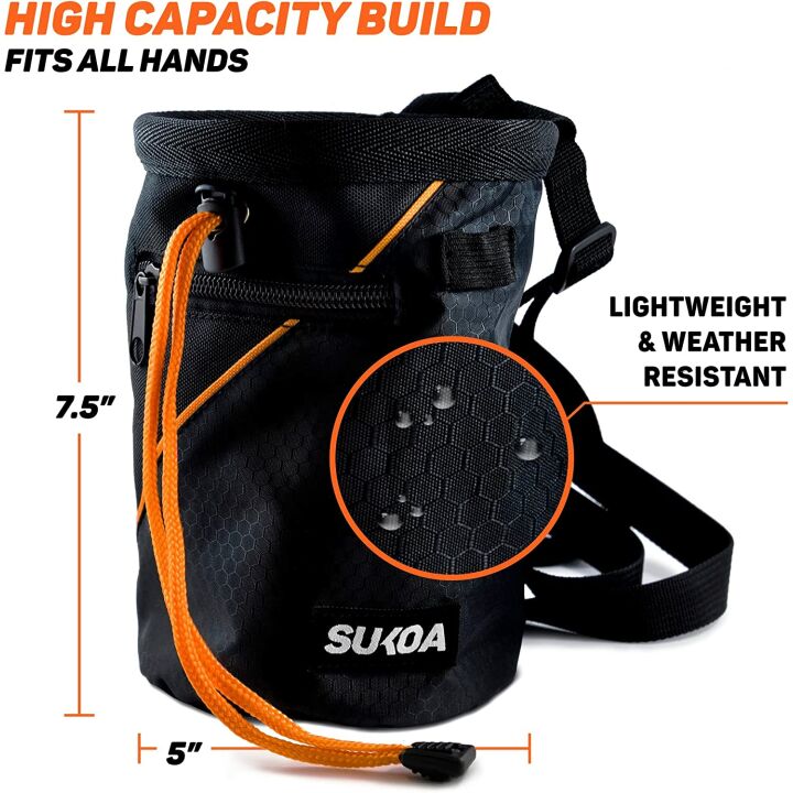 Sukoa Chalk Bag - Premium Climbing Gear for Bouldering