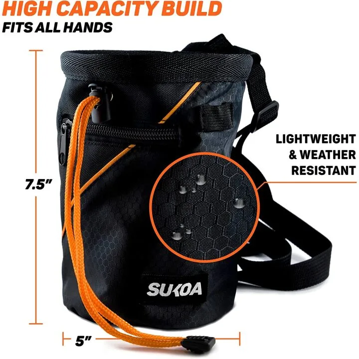 Sukoa Chalk Bag - Premium Climbing Gear for Bouldering