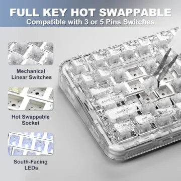 YUNZII X98 Wireless Mechanical Gaming Keyboard