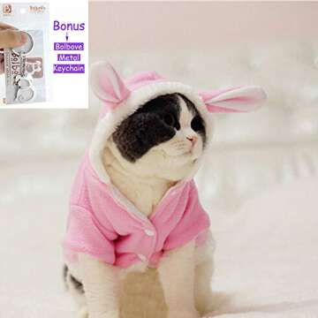 Cute Plush Rabbit Outfit for Small Pets - Bro'Bear