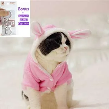Cute Plush Rabbit Outfit for Small Pets - Bro'Bear