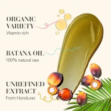 BORMSI Batana Oil from Honduras,100％ Pure & Natural Batana Oil for Hair Growth，Nourishes Hair and Skin,Promotes Hair Growth for Men & Women，Suitable for All Hair Types(5.3 Fl Oz)