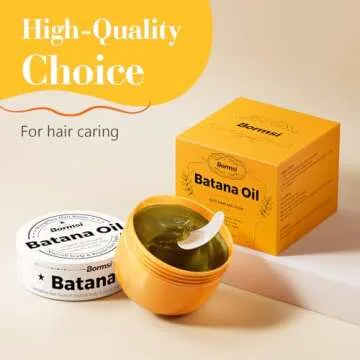 BORMSI Batana Oil from Honduras,100％ Pure & Natural Batana Oil for Hair Growth，Nourishes Hair and Skin,Promotes Hair Growth for Men & Women，Suitable for All Hair Types(5.3 Fl Oz)