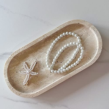 Elegant SAIDKOCC Natural Marble Tray for Home Decor