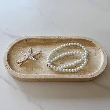 Elegant SAIDKOCC Natural Marble Tray for Home Decor