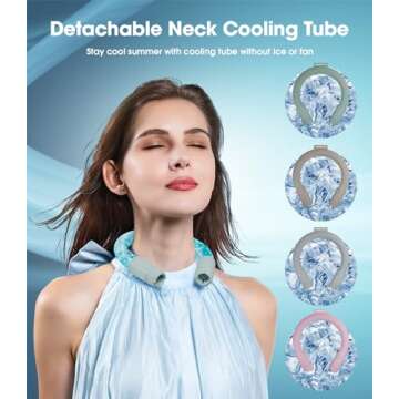 LEMOISTAR 2-in-1 Portable Neck Fan - Stay Cool Anywhere!