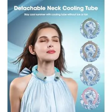 LEMOISTAR 2-in-1 Portable Neck Fan - Stay Cool Anywhere!