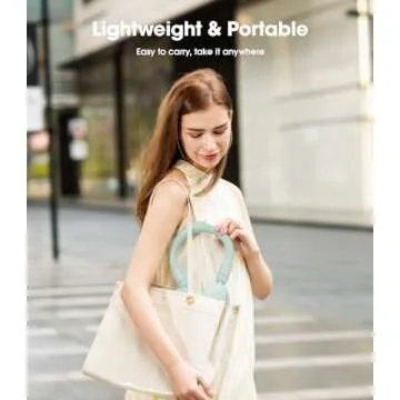 LEMOISTAR 2-in-1 Portable Neck Fan - Stay Cool Anywhere!