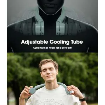 LEMOISTAR 2-in-1 Portable Neck Fan - Stay Cool Anywhere!