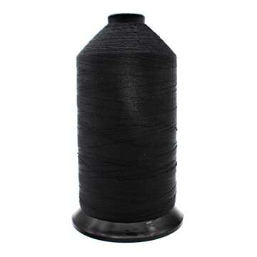A&E American Efird Anefil Nylon Bonded Nylon Sewing Thread #69 Tex-70 16 oz. 5,950 yds (Black)