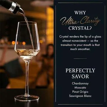 ELIXIR GLASSWARE Wine Glasses Set of 4-13 oz - Red Wine Glasses, White Wine Glasses, Hand Blown Crystal Wine Glasses - Long Stem Wine Glasses - Housewarming Gifts for Women and Men, Wine Gifts