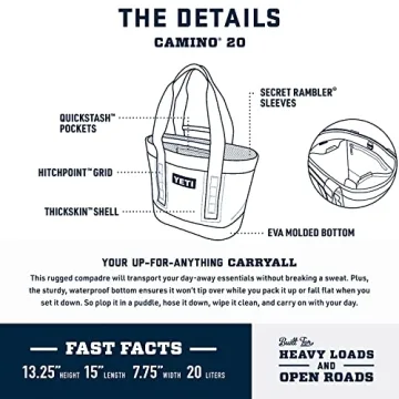 YETI Camino 20 Waterproof Utility Bag with Dividers