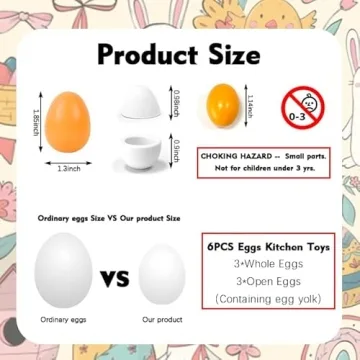 Wooden Egg Kitchen Toys for Kids - Safe and Fun