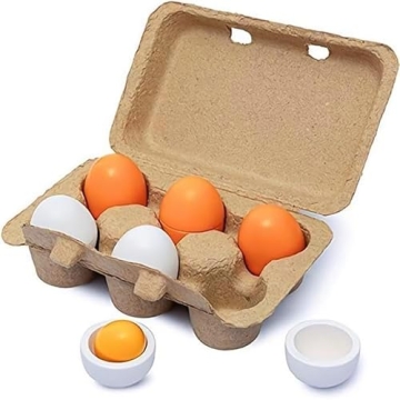 Wooden Egg Kitchen Toys for Kids - Safe and Fun