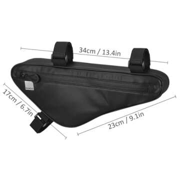 Bike Storage Frame Bag 121469 Bicycle Top Tube Triangle Bag Water Resistant Cycling Pack Bike Pouch Storage Bag (122057)