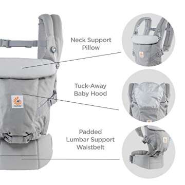 Ergobaby Adapt Carrier With Cool Air Mesh for Newborns