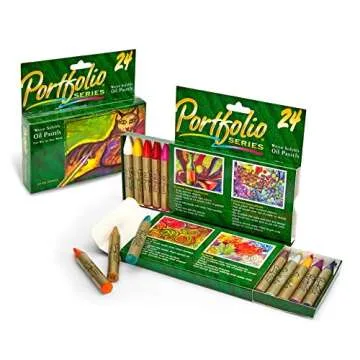 Crayola Portfolio Series Oil Pastels, Water Soluble, 24 Count, Colors May Vary