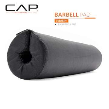 CAP Barbell Squat & Workout Bar Pad – Cushioned Neck & Shoulder Support for Standard & Olympic Bar...