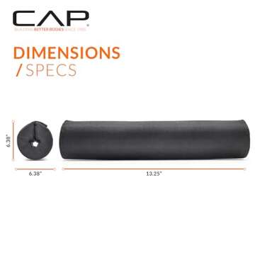 CAP Barbell Squat & Workout Bar Pad – Cushioned Neck & Shoulder Support for Standard & Olympic Bars