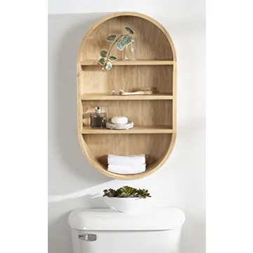 Kate and Laurel Hutton 16x28 Scandinavian Wall Shelf
