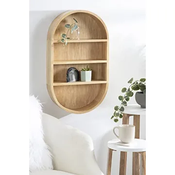 Kate and Laurel Hutton 16x28 Scandinavian Wall Shelf