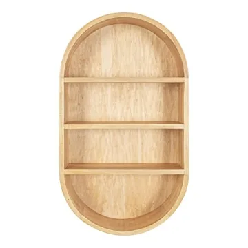 Kate and Laurel Hutton 16x28 Scandinavian Wall Shelf